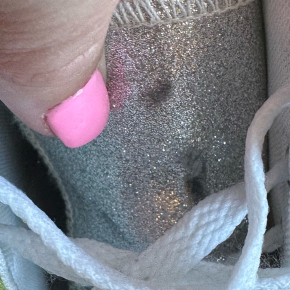 CTAS HI- Converse Girls High Tops, Silver, Aqua, White - Picture 10 of 15